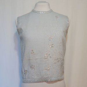 Sweet Ice Blue VIntage Sweater 50's